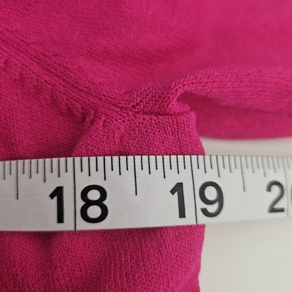Bob Mackie Studio Sweater Womens Large Vibrant Pink Embellished Sequins & Pearls - Picture 7 of 10
